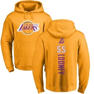 Men's Los Angeles Lakers Kevon Looney Gold Branded Backer Pullover Hoodie